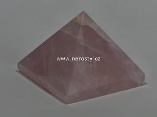 rose quartz, pyramid