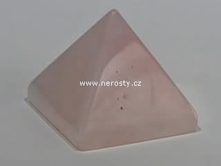 rose quartz, pyramid