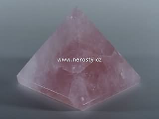 rose quartz, pyramid