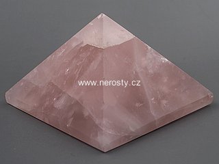 rose quartz, pyramid