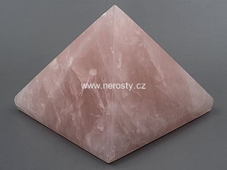 rose quartz, pyramid