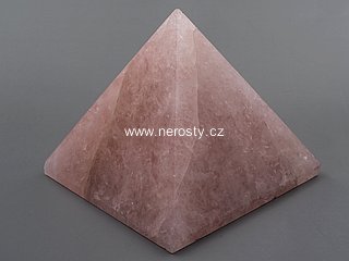 rose quartz, pyramid