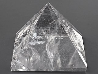 rock crystal, pyramid