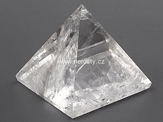 rock crystal, pyramid