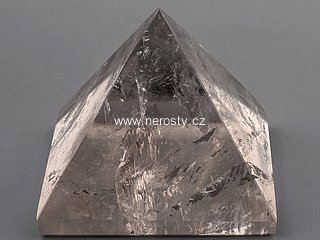 smoky quartz, pyramid