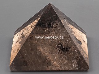 smoky quartz, pyramid