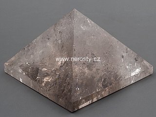 smoky quartz, pyramid