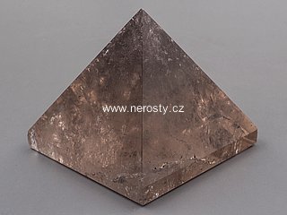 smoky quartz, pyramid