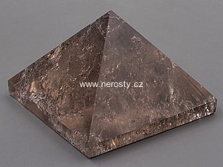 smoky quartz, pyramid