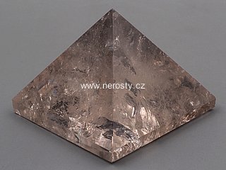 smoky quartz, pyramid