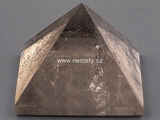 smoky quartz, pyramid