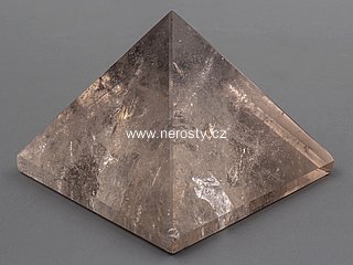 smoky quartz, pyramid