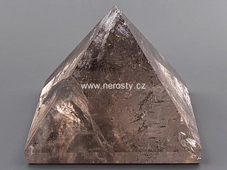 smoky quartz, pyramid