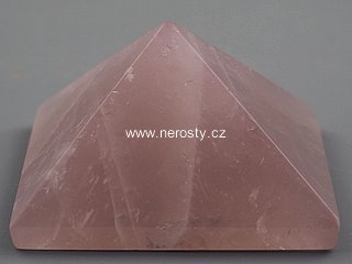 rose quartz, pyramid