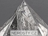 rock crystal, pyramid