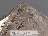 smoky quartz, pyramid