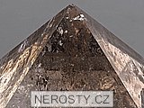 smoky quartz, pyramid