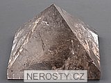 smoky quartz, pyramid