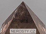 smoky quartz, pyramid