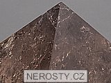 smoky quartz, pyramid