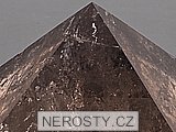 smoky quartz, pyramid