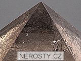 smoky quartz, pyramid