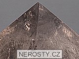 smoky quartz, pyramid